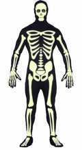 ADULT (FLUORESCENT  BLACK SKELETON 52-54 L (79340)