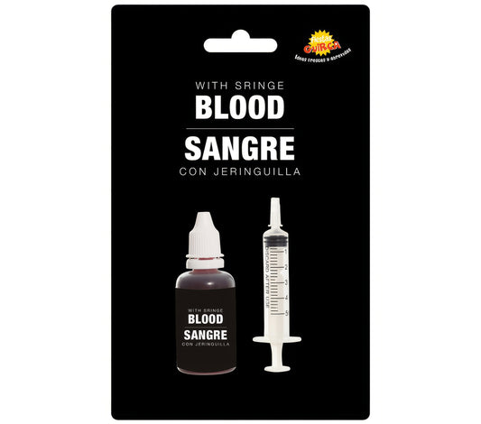 BLOOD WITH SYRINGE