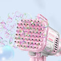 60 Holes bazooka Bubble Gun - Pink -