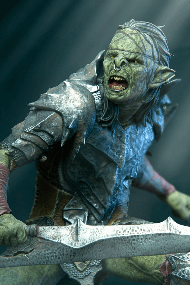LORD OF THE RINGS - SWORDSMAN ORC BDS ART SCALE 1/10 STATUE BY IRON STUDIOS