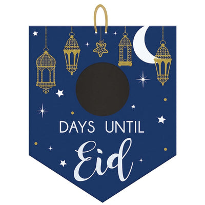 Eid Celebration Countdown Chalkboard Sign