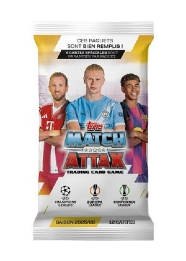 Topps Match Attax Trading Cards UEFA Club 2025-26 – Single Pack (1 Pcs)