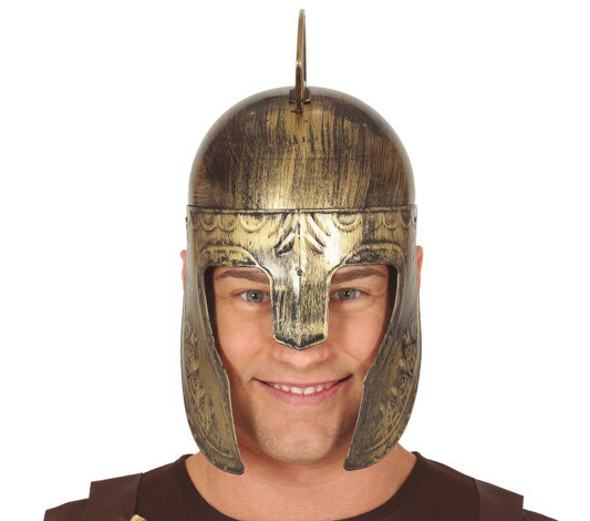 CHILD GOLDEN SPARTAN HELMET