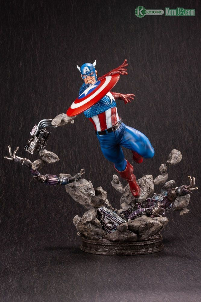 CAPTAIN AMERICA AVENGERS FINE ART STATUE BY KOTOBUKIYA