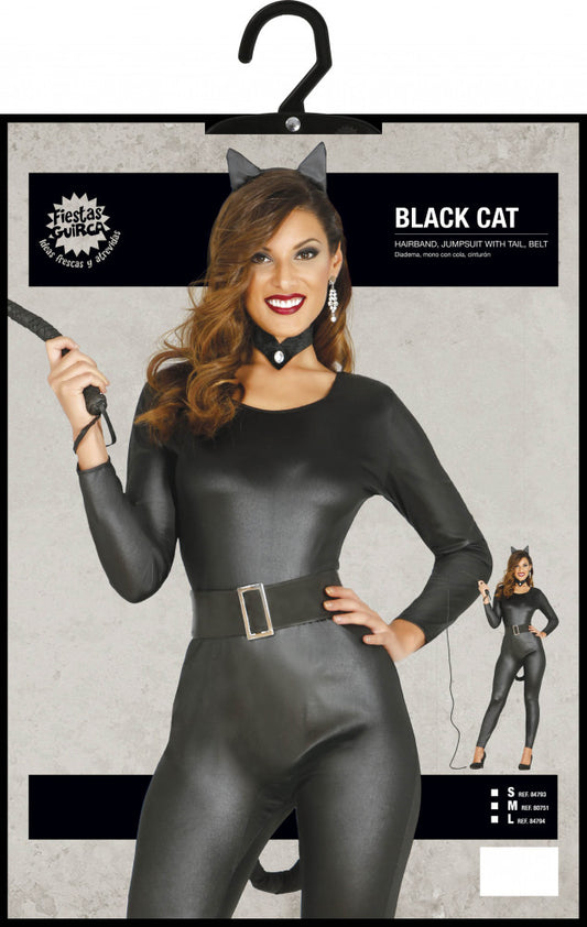 BLACK KITTY ADULT SIZE M 38-40