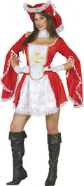 ADULT WOMAN MUSKETEER, SIZE L 42-44 (80889)