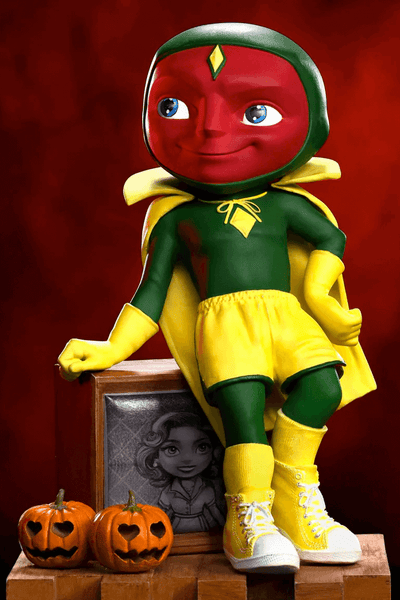 WANDAVISION - VISION (HALLOWEEN VERSION) MINICO STATUE BY IRON STUDIOS