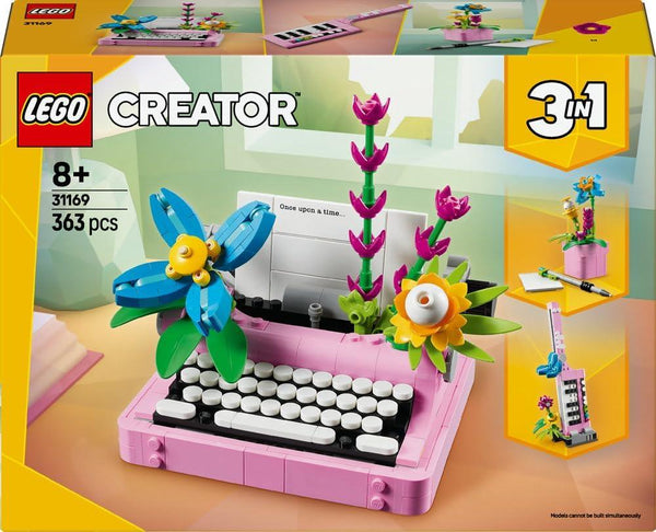 LEGO Creator 3in1 Typewriter with Flowers