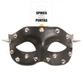 BLACK MASK WITH SILVER POINTS (12015)