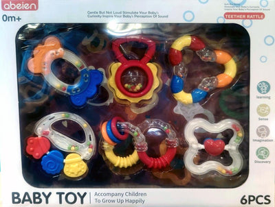 Baby Toys - Teether Rattle 6Pcs