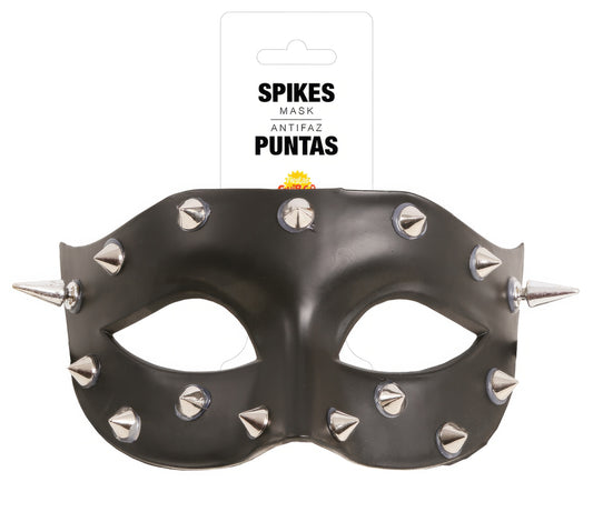 BLACK MASK WITH SILVER POINTS