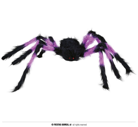 PURPLE AND BLACK SPIDER, 75 CMS.