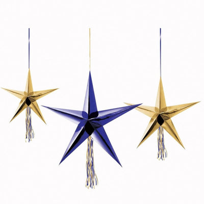 Midnight NYE 3D Star Hanging Decoration
