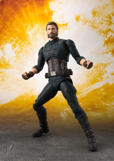 S.H.FIGUARTS CAPTAIN AMERICA (AVENGERS: INFINITY WAR) & TAMASHII EFFECT EXPLOSION SET BY BANDAI TAMASHII