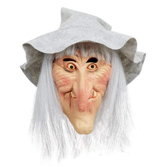 Mad Costumes Grey Witch Hat and Hair Mask Halloween Accessory