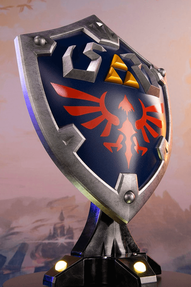 THE LEGEND OF ZELDA: BREATH OF THE WILD - HYLIAN SHIELD (COLLECTOR'S EDITION) REPLICA STATUE BY FIRST 4 FIGURES