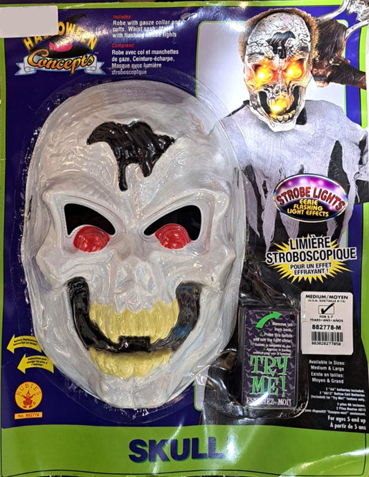 Light-up Skeleton Skull Kids Halloween Costume