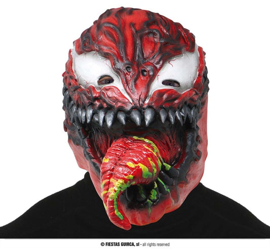 RED VENOM VILLAIN MASK, LATEX