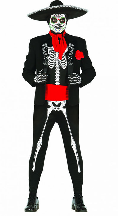 ADULT EXICAN SKELETON, SIZE L 52-54 (84297)