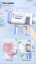 60 Holes bazooka Bubble Gun - Purple -