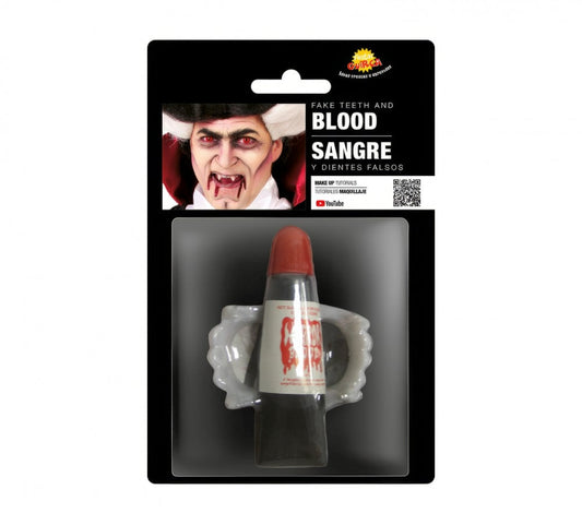VAMPIRE TEETH WITH BLOOD 15 ML