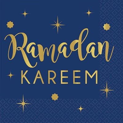 Ramadan Kareem Beverage Napkins 16 pcs