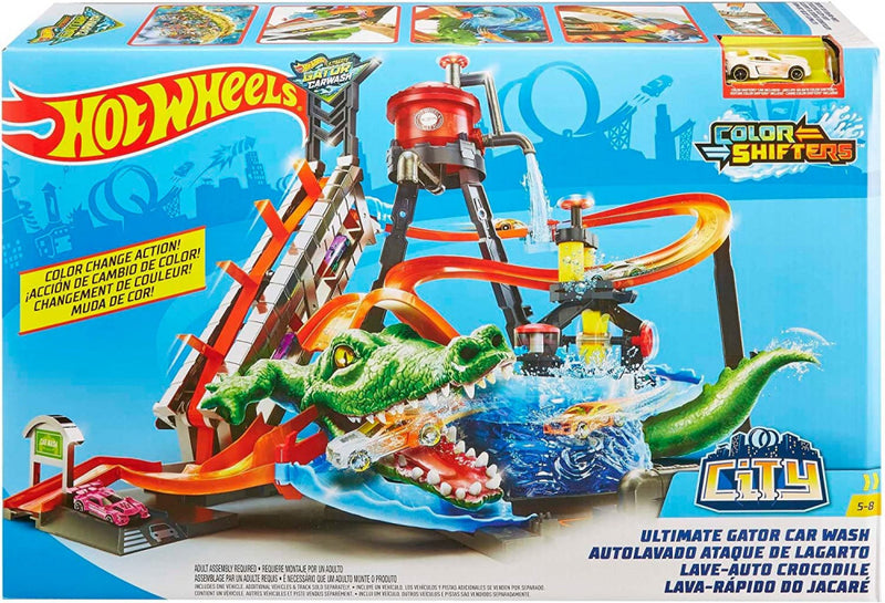 Hot Wheels Ultimate Gator Car Wash Playset