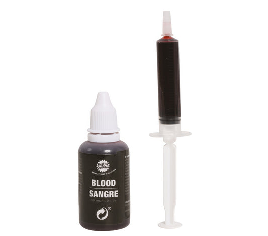 BLOOD WITH SYRINGE