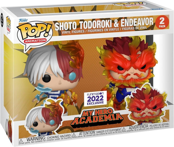 Funko Pop- Animation - My Hero Academia - Shoto Todoroki & Endeavor(2Pcs)