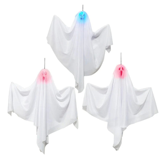 Mad Costumes Hanging Ghost 3 pcs Halloween Decoration
