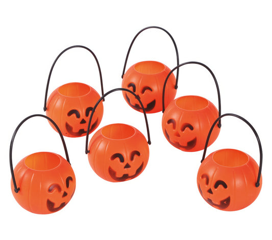 BAG: 6 PUMPKINS,        7 CM