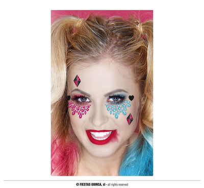 STICKER FACE JEWELS DANGEROUS (15833)