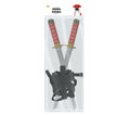 2 SHOULDER SAMURAI SWORDS 55 CM (17414)