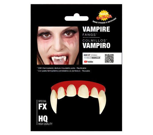 VAMPIRE TEETH WITH THERMOPLASTIC PASTE