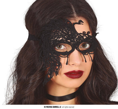 BLACK LACE MASK (12029)