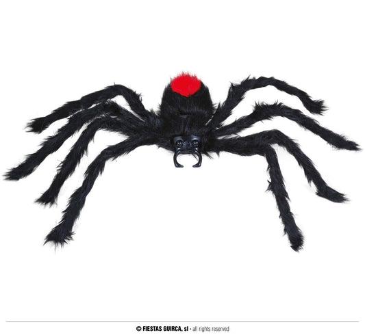 BLACK FURRY SPIDER, 60 CMS.